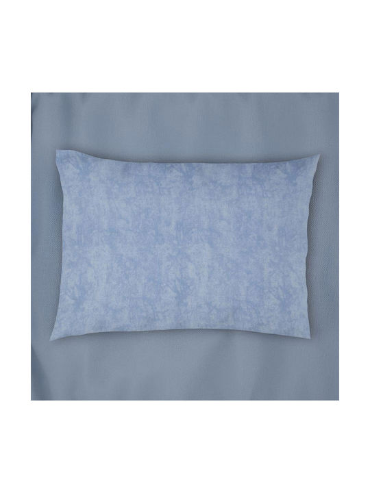24home.gr Παιδική Premium Shadow Μαξιλαροθήκη με Φάσα Sky Blue 50x70εκ.