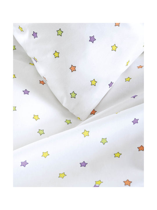 Rythmos Blaze Pillowcase Set with Envelope Cover White 50x70cm.