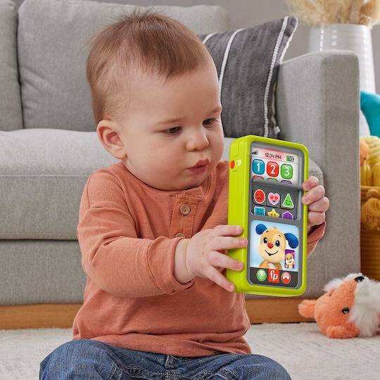 Fisher Price Jucărie Telefon Laugh And Learn 2în1 Smartphone Cu Muzică și Sunete Pentru 9+ Luni