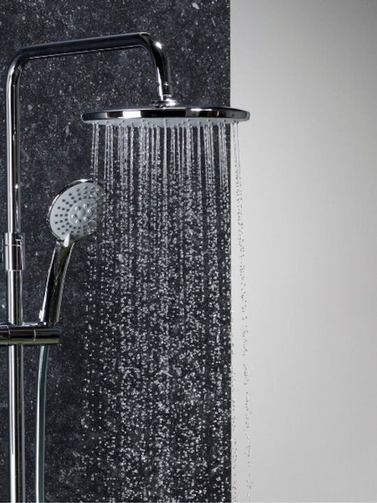 KFA Adjustable Shower Column with Mixer Black