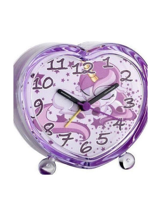 TFA Tabletop Clock with Alarm Transparent 60.1015.12