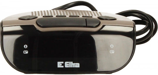 Eltra Eltra Black/khaki Επιτραπέζιο Ψηφιακό Ρολόι με Ραδιόφωνο Μαύρο