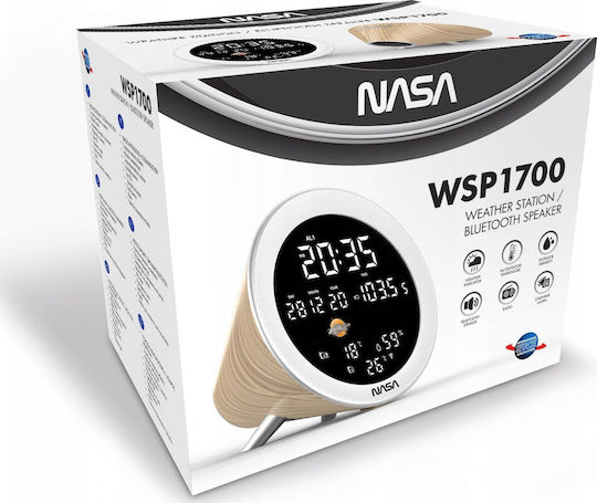 NASA SB6706 Wireless Stație meteorologică Digital De masă Maro