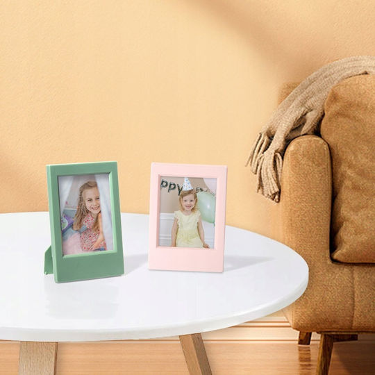 Loveinstant Plastic Photo Frame with Blue Frame