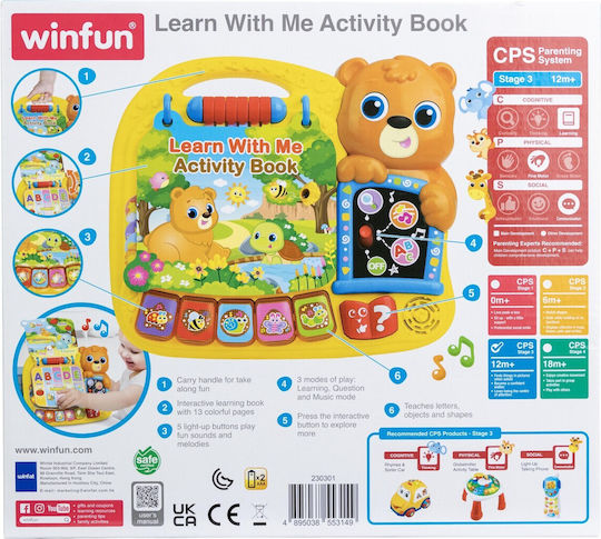 Winfun Activity Book with Music and Sounds for 12++ Months