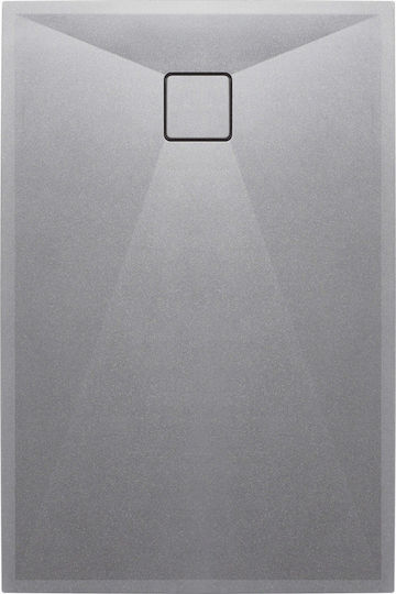 Deante Rectangular Granite Shower Gray 100x80cm