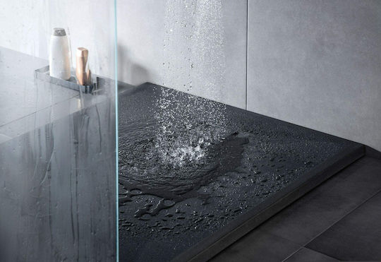 Deante Ορθογώνια Ντουζιέρα 100x90cm Γκρι