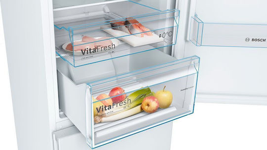 Bosch Kühl-Gefrierkombination 326Es Total NoFrost H186xB60xT66cm. Weiß KGN36VWED