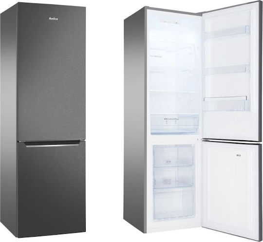 Amica Kühl-Gefrierkombination 250Es Total NoFrost H180xB54.5xT59cm. Inox FK2995.2FTH(E)