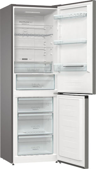 Gorenje Combină frigorifică 300lt Total NoFrost Î185xL60xA59.2cm. Inox NRK6192AXL4
