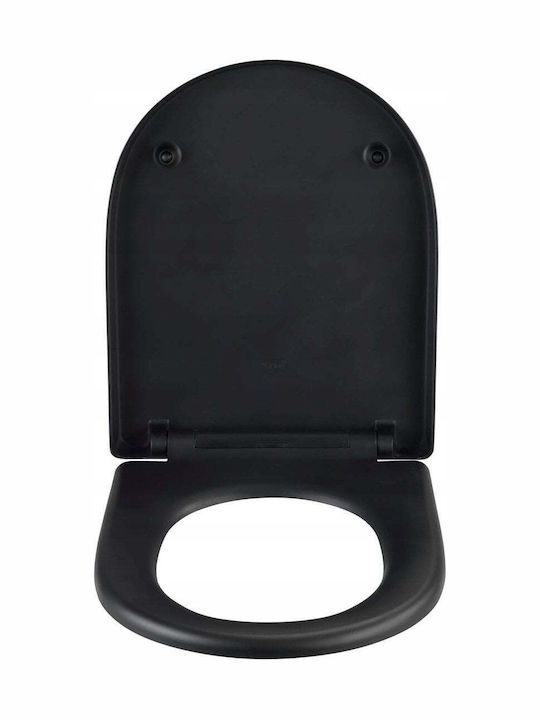 Wenko Capac WC cu Bidet Plastic 45x36.5cm Negru