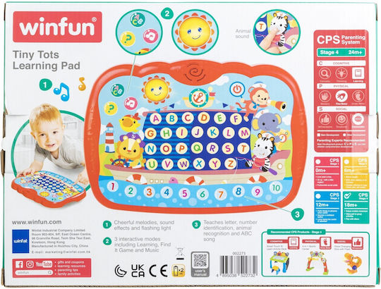 Winfun Бебешки лаптоп-таблет с музика и звуци за 24++ месеца