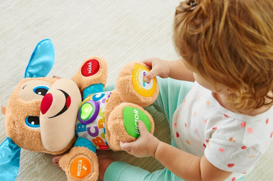 Fisher Price Jucărie De Activitate Pentru Bebeluși Educational Kitten Romanian Din Țesătură Cu Muzică Lumină Și Sunete Pentru 6+ Luni