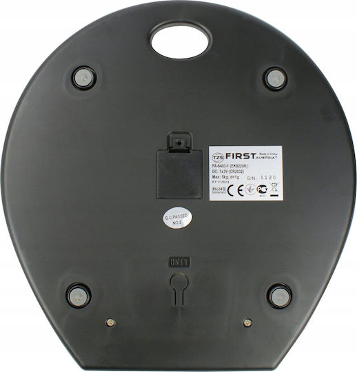 First Austria Ψηφιακή Ζυγαριά Κουζίνας έως 5kg Inox
