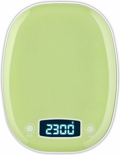 G3Ferrari Digitale Küchenwaage mit Eimer bis 5kg Grüne