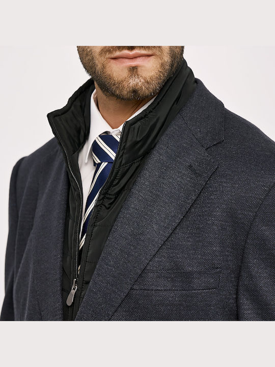 Men's Winter Suit Jacket Blue