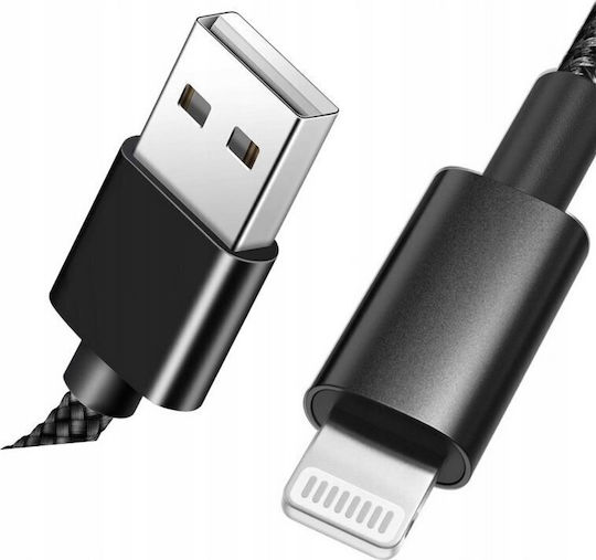 Gembird Geflochten USB-A zu Lightning Kabel Schwarz 1.8m (CCDB-MUSB2B-AMLM-6)