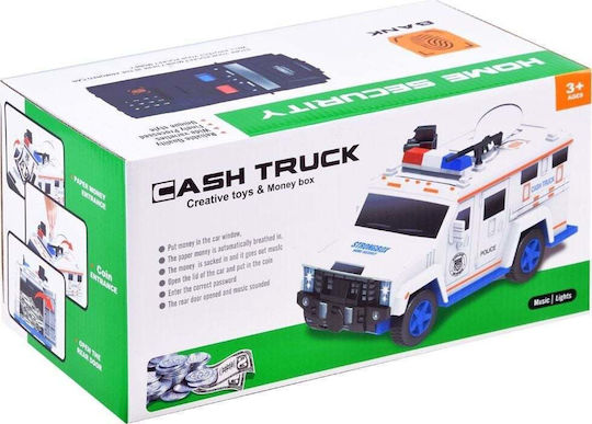 Toy Car Police Piggy Bank Atm Safe Za3705