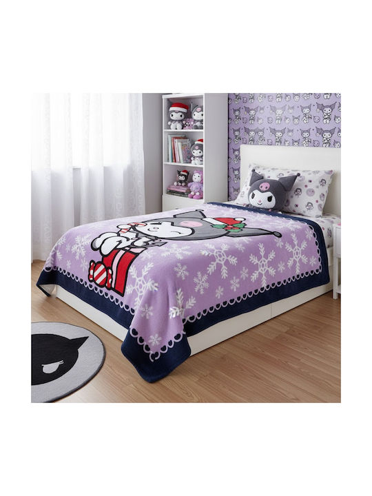 Disney Disney Kids Blanket Fleece Purple 160cm