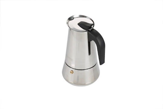 Hausberg Ηλεκτρικό Μπρίκι Espresso 12cups Inox Ασημί