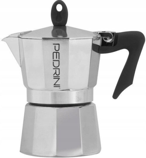 Pedrini Μπρίκι Espresso 6cups Ασημί