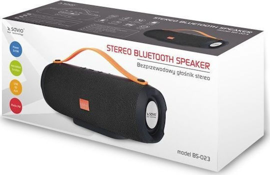 Savio BS-023 Bluetooth Speaker 10W with Radio and Battery Life up to 7 hours Black
