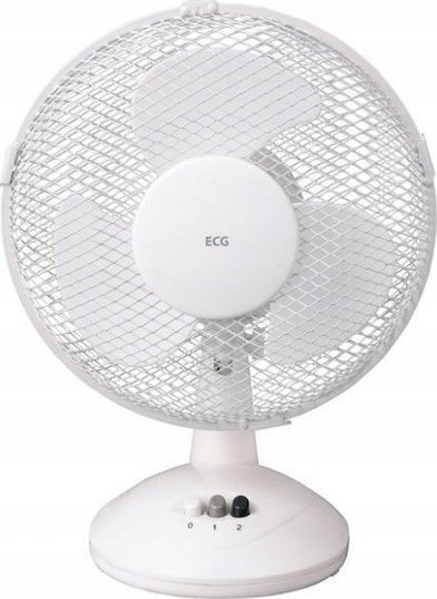 ECG Tischventilator 21W Lüfterdurchmesser 23cm Weiß