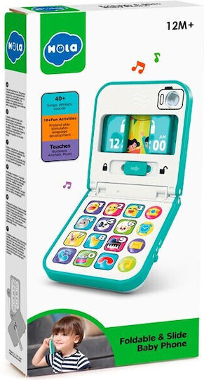 Hola Toys Laptop-Tablet pentru Bebeluși cu Muzică și Sunete pentru 12++ Luni