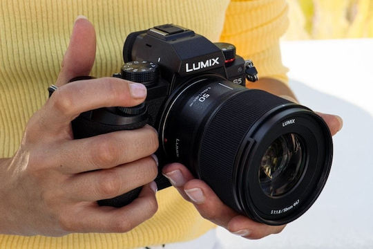 Panasonic Full Frame Φωτογραφικός Φακός S 50mm F1.8 για Leica L Mount Μαύρος