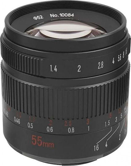 7artisans Crop Camera Lens Photoelectric 55mm f/1.4 Mark II Fixed for Sony E Mount Black