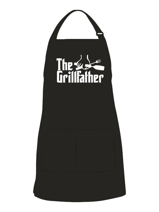 Schwarze Schürze Grillfather