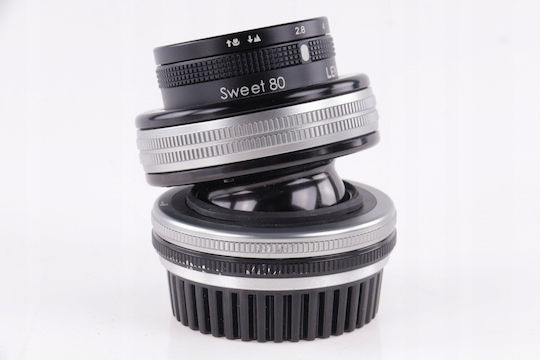 Lensbaby Obiectiv Foto Composer Pro II With Sweet 80 Fix pentru Montura Canon EF Black