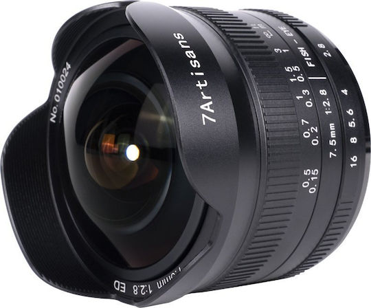 7artisans Crop Kameraobjektiv Photoelectric 7.5mm F/2.8 Mark II Fisheye / Weitwinkel für Nikon Z Mount Black