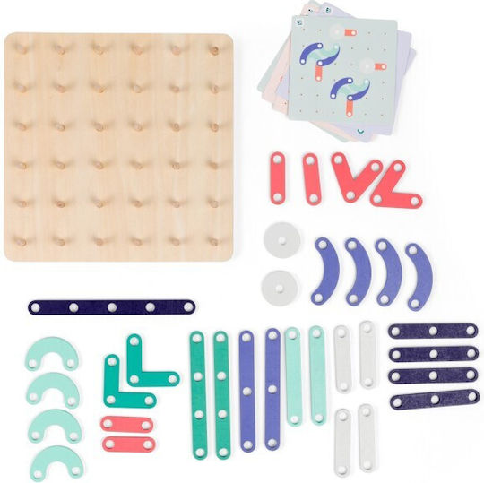 Bs Toys Ξύλινος Πίνακας Δημιουργίας Geoplank