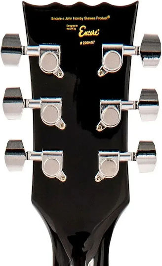 Encore Set Elektrische Gitarre Weiß mit Tasche