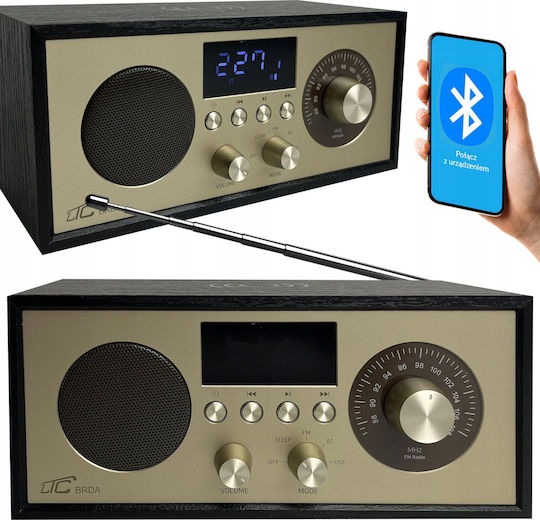 LTC Audio BRDA Cu alimentare la rețea cu Bluetooth și USB Negru