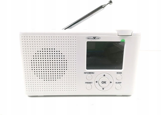 Reflexion TRA23DAB Portable Radio Rechargeable DAB+ White