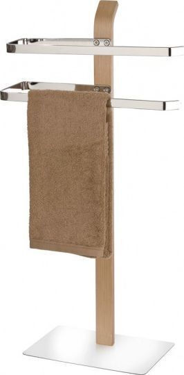 Wenko Double Wall-Mounted Bathroom Rail Silver