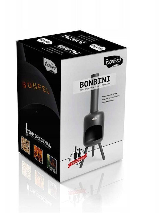 Bonfeu Bonbini Garden Fireplace Τζάκι Εξωτερικού Χώρου Μεταλλικό Μαύρο 29x29x113cm Bonfeu Bonbini Garden Fireplace Τζάκι Εξωτερικού Χώρου Μεταλλικό Μαύρο 29x29x113cm