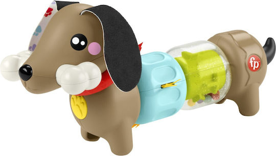 Fisher Price Animăluț Click and Spin Cățeluș Jucărie de Activitate Pentru Bebeluși 6+ Luni