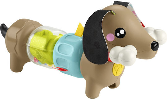 Fisher Price Animăluț Click and Spin Cățeluș Jucărie de Activitate Pentru Bebeluși 6+ Luni
