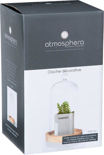 Atmosphera Διακοσμητικό Χώρου Καμπάνα από Γυαλί 11x11x19cm