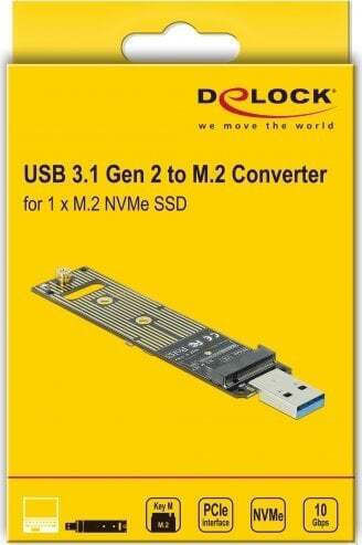 DeLock 64069 M.2 NVMe PCIe Карта с USB 3.1