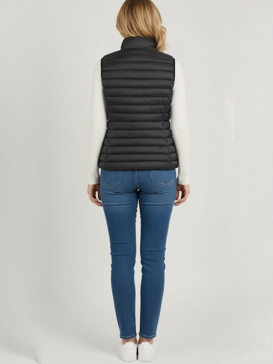Jachetă de femei Fără mâneci Puffer Black
