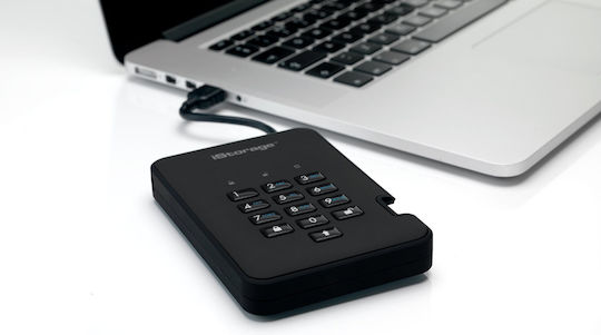 iStorage DiskAshur2 USB 3.0 Extern HDD 4TB 3.5" Negru