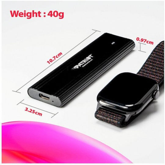 Patriot Transporter Lite USB-C Εξωτερικός SSD 4.1TB 2.5" Μαύρο