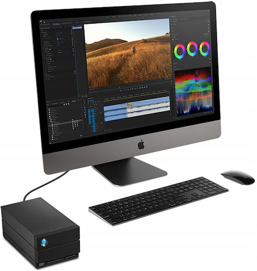 Lacie 2Big Raid Thunderbolt 3 Externe Festplatte 60TB Multi-Bay Schwarze