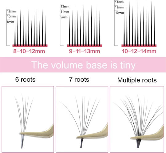Nagaraku Easy Fanning Bloom Eyelash Extension 0.03c 10-12-14mm
