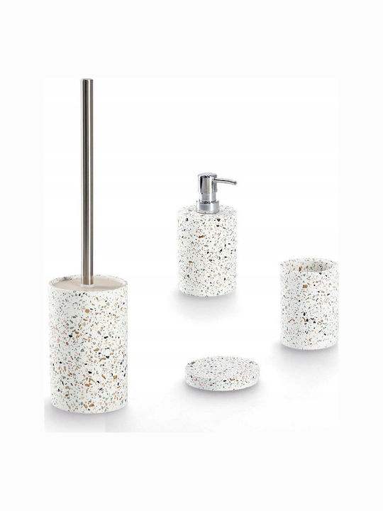 Zeller WC-Bürste mit Terrazzo-Zementbehälter Ø 10,3 cm
