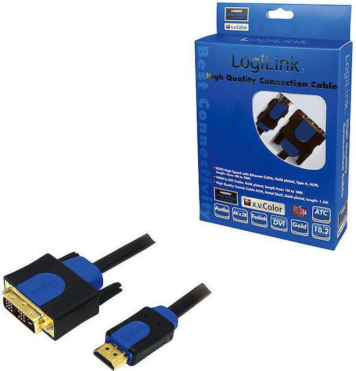 LogiLink Cable DVI-D male - HDMI male 10m (CHB3110)